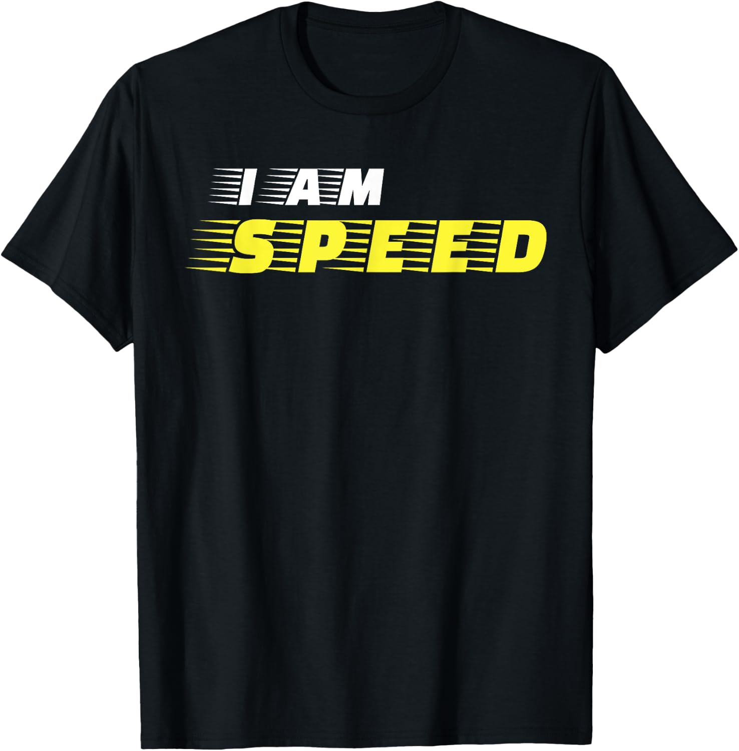 I am Speed Car Racing Fast Person Movie Quote Kids Race T-Shirt - T-Shirt | Black