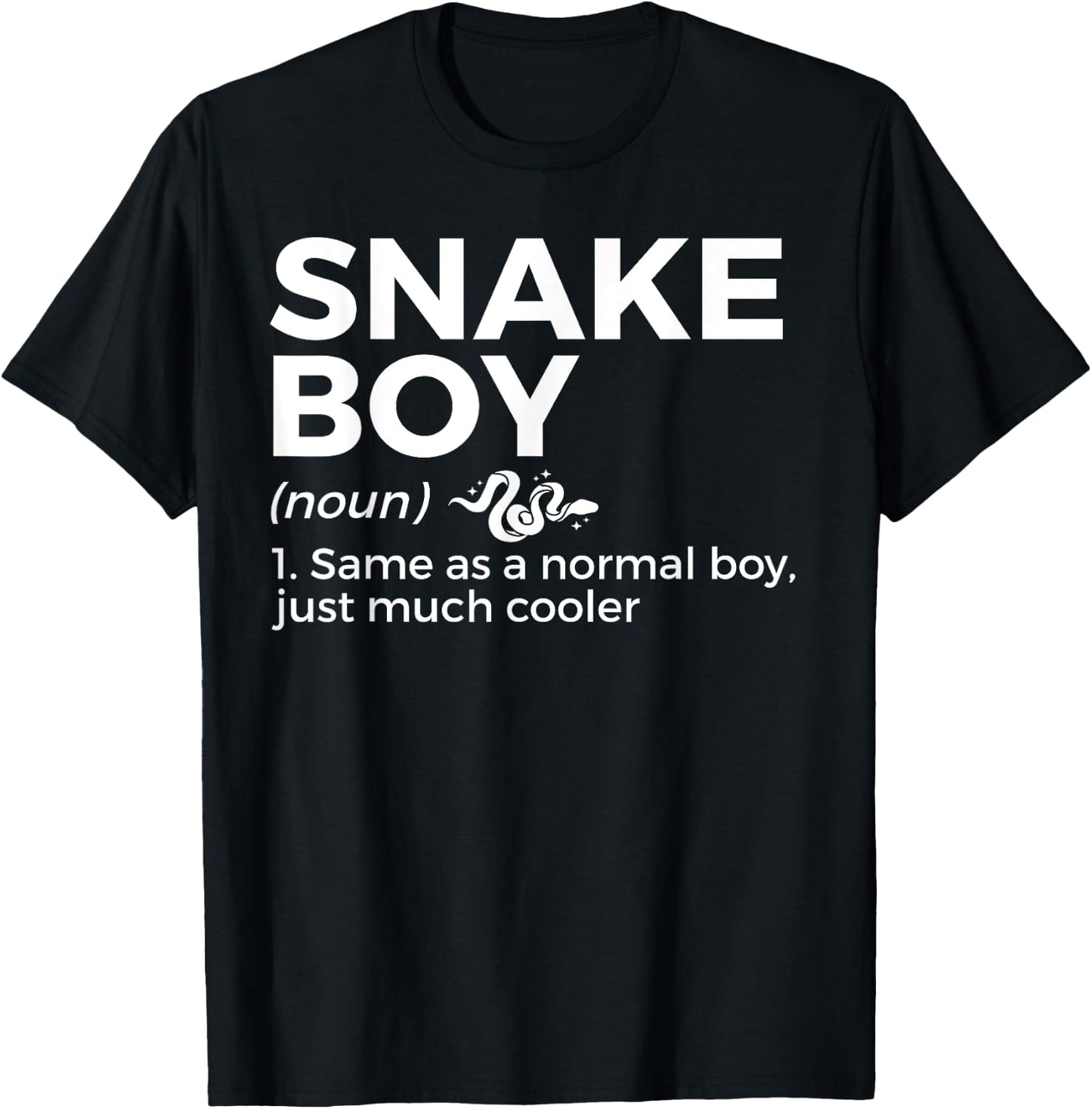 Snake Boy Definition Funny Pet Reptile Lovers T-Shirt - T-Shirt | Black