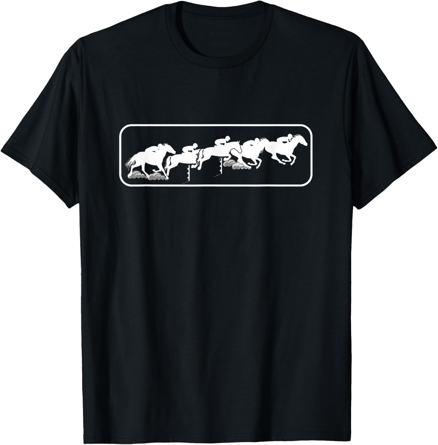 Horse Riding | Equestrian Dressage | Derby Horse Race T-Shirt - T-Shirt | Black