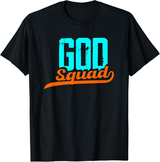 God Squad | Religion Jesus Pray | Church Faith Believer T-Shirt - T-Shirt | Black
