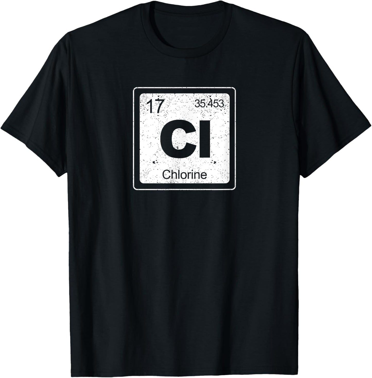 Chlorine Periodic Table Symbol Chemistry Funny Swimming Dive T-Shirt - T-Shirt | Black
