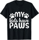 My Kids Have 4 Paws Cat and Dog Mom Pet Lover Women Men T-Shirt - T-Shirt | Black