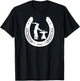 Horseshoe-Blacksmith Farrier tools Horseshoe Horse Farriers T-Shirt - T-Shirt | Black