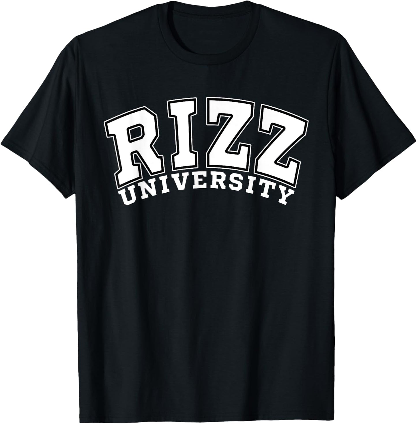 Rizz University Funny Meme Rizzler T-Shirt - T-Shirt | Black