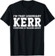 Kerr Surname Funny Team Family Last Name Kerr T-Shirt - T-Shirt | Black
