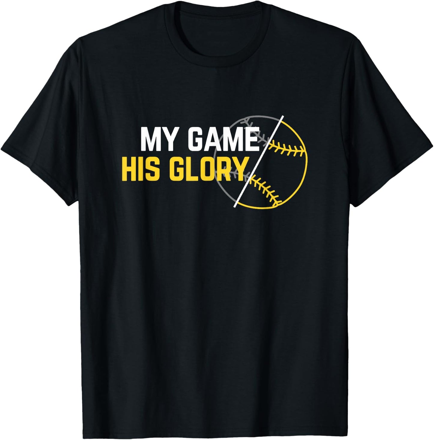 Christian Athlete Baseball Softball T-Shirt - T-Shirt | Black