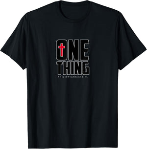 This One Thing I Do Philippians 3 Strong Athletic Christian T-Shirt - T-Shirt | Black