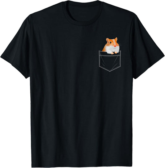 Funny Hamster Design Women Boys Girls Hamster Lovers T-Shirt - T-Shirt | Black