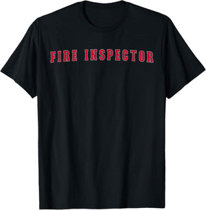 Fire Inspector T-Shirt - T-Shirt | Black