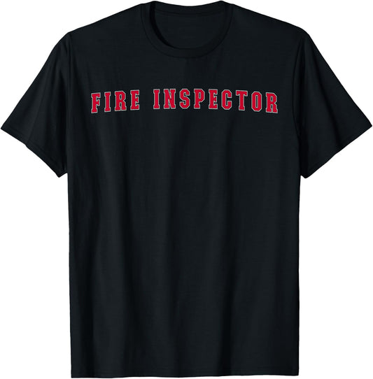 Fire Inspector T-Shirt - T-Shirt | Black