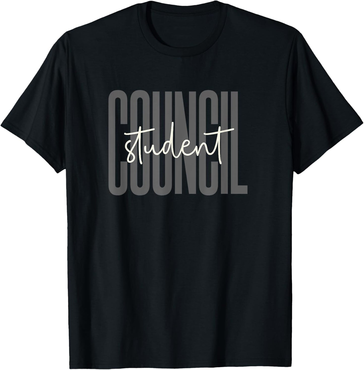 Student Council Groovy World Student Day Men Women Kids T-Shirt - T-Shirt | Black