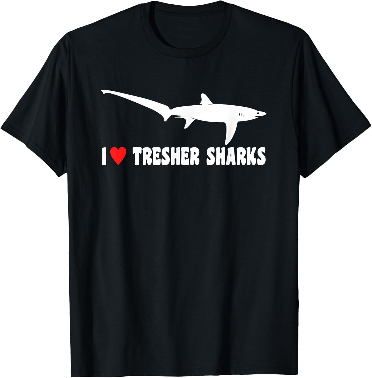 I Love Thresher Shark T-Shirt - T-Shirt | Black