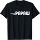 Pit Crew Papaw Racing Car Family Matching Birthday Party T-Shirt - T-Shirt | Black