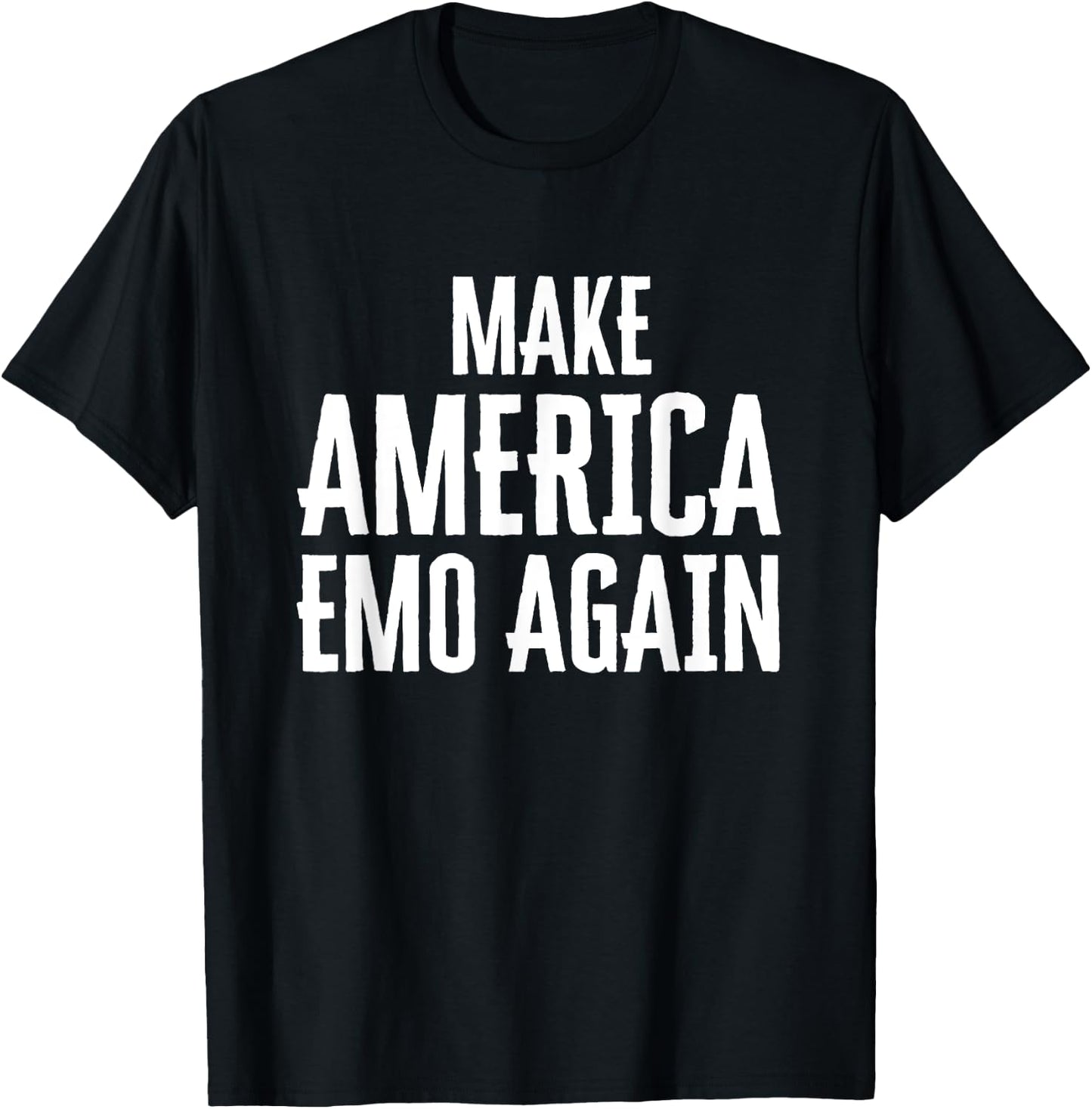 Make America Emo Again Funny Goth T-Shirt - T-Shirt | Black