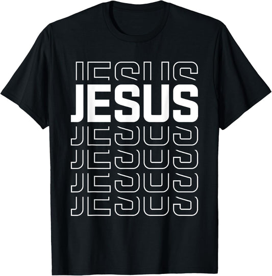 Jesus Shirt Women Men Kids Teens Trendy Christian T Shirt T-Shirt - T-Shirt | Black