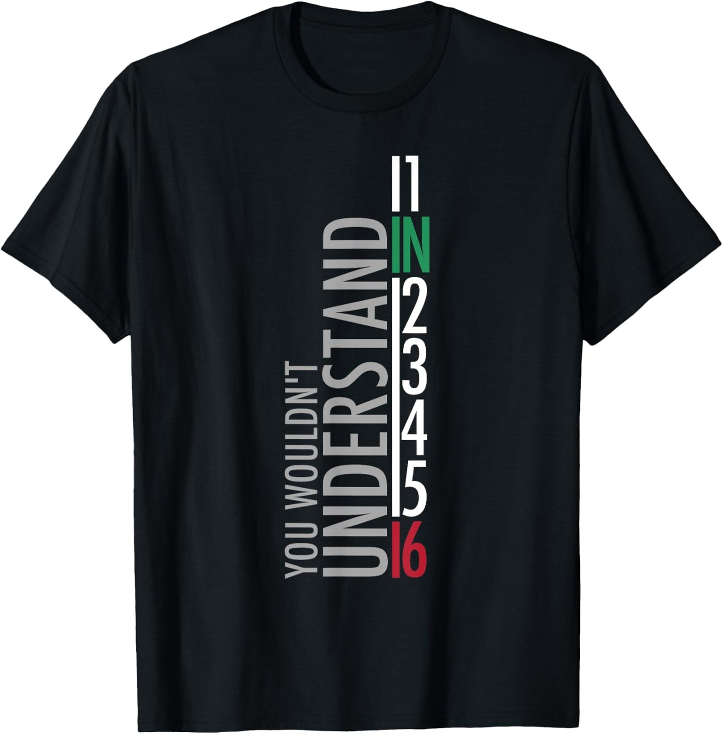 1N23456 Motorcycle Gear Shift Motorcyclist T-Shirt - T-Shirt | Black