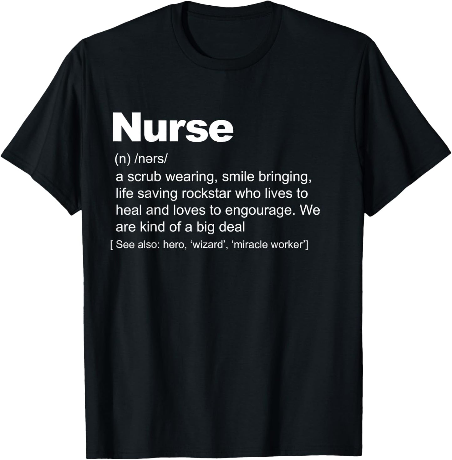 Nurse Definition funny Nurse Definition T-Shirt - T-Shirt | Black