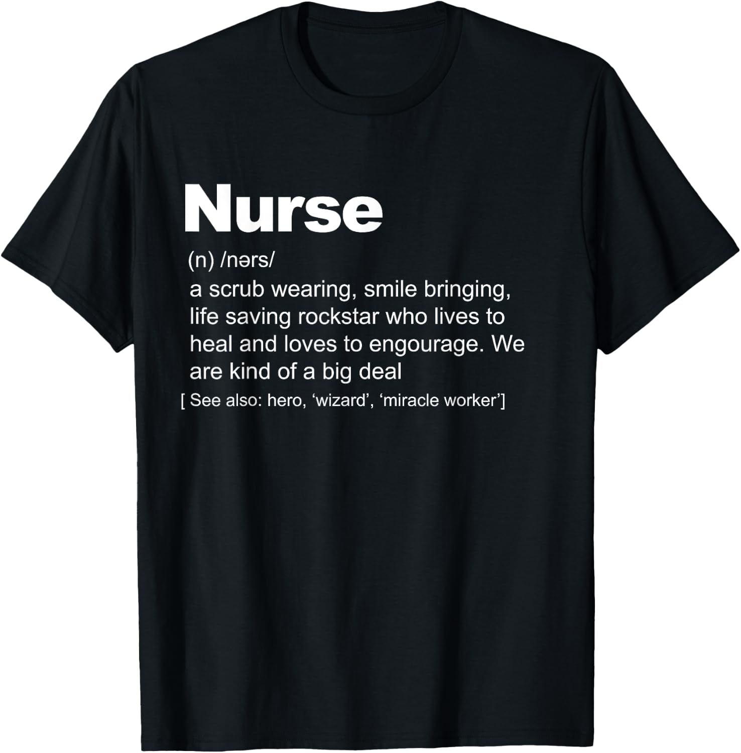 Nurse Definition funny Nurse Definition T-Shirt - T-Shirt | Black