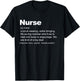 Nurse Definition funny Nurse Definition T-Shirt - T-Shirt | Black