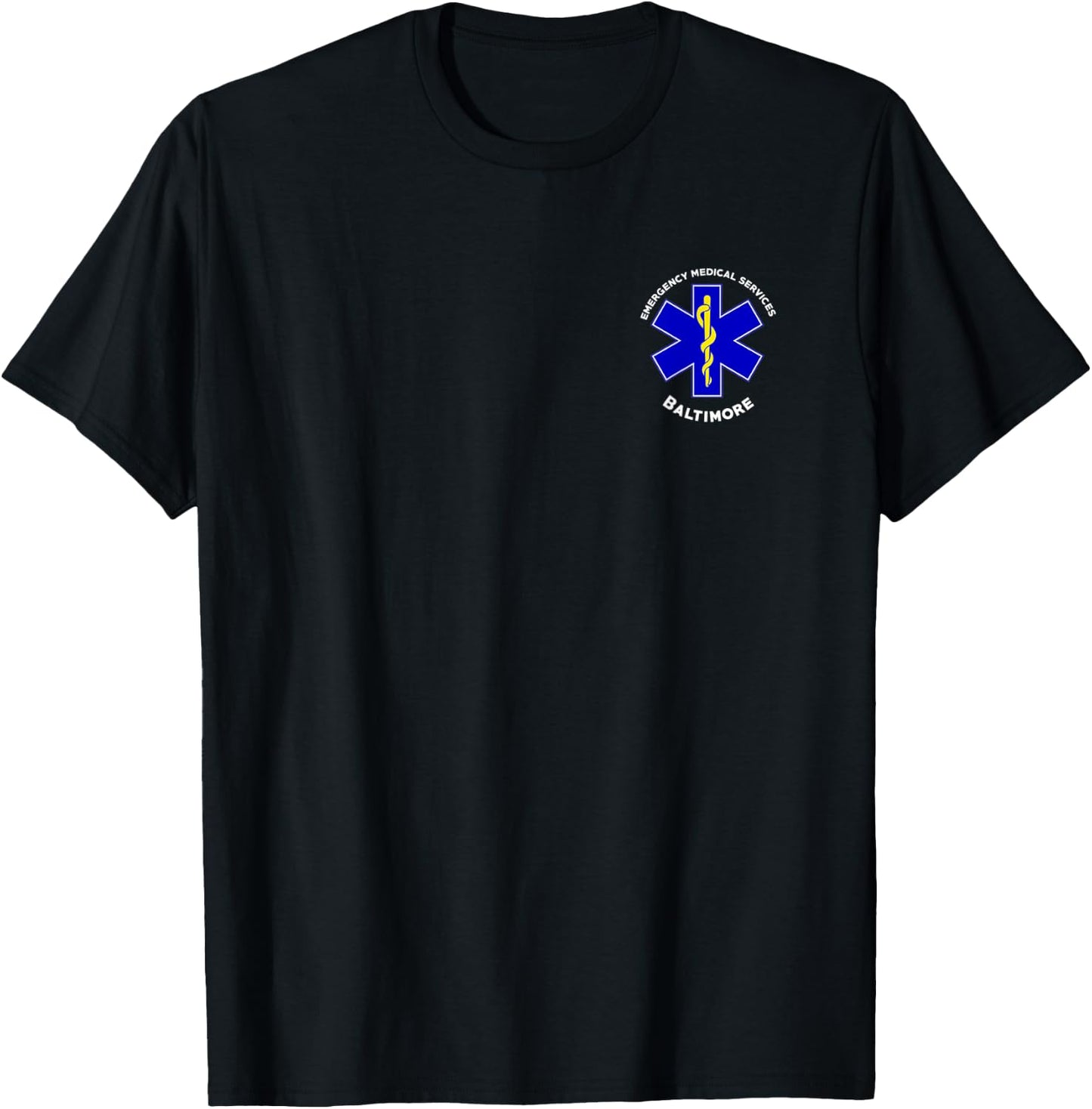 Baltimore Maryland EMS Emergency Medical Services EMT Duty T-Shirt - T-Shirt | Black