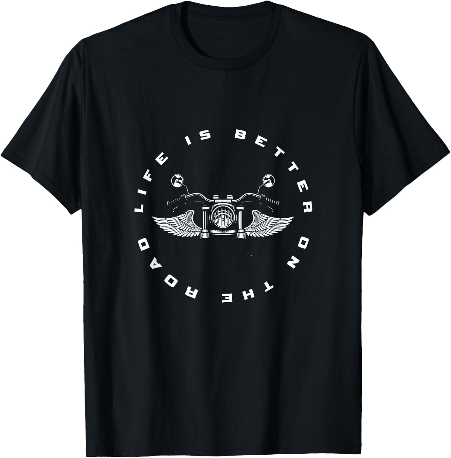 Motorcycle Clothing for Bikers -Kids Classic Fit Black Motorcycle T-Shirt - T-Shirt | Black