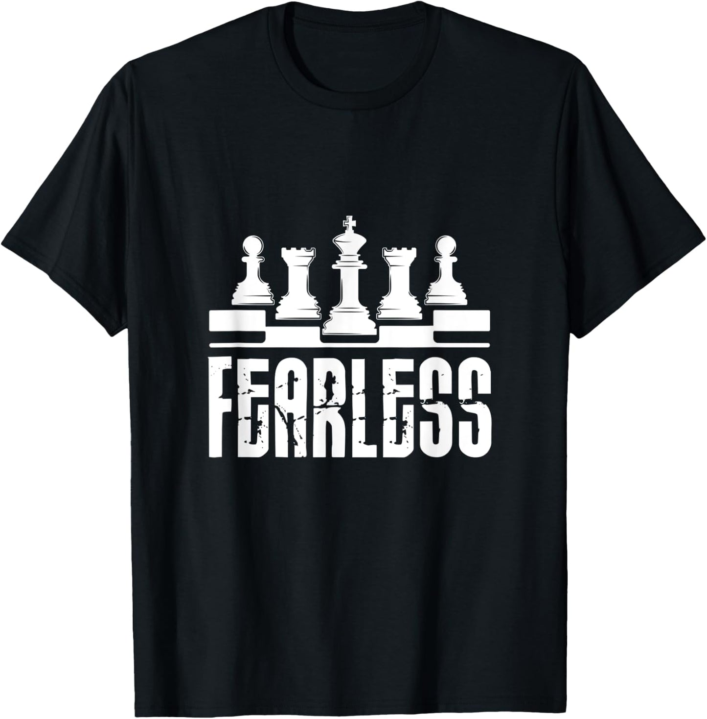Fearless Chessman Chess Player Master Grandmaster T-Shirt - T-Shirt | Black