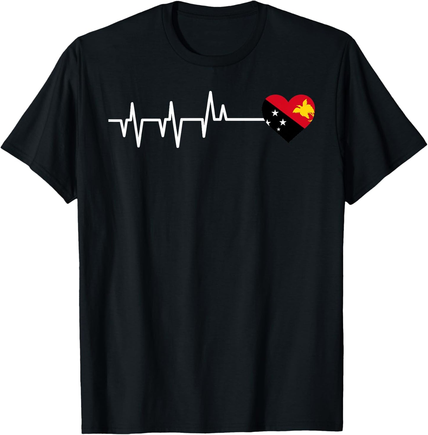 Papua New Guinea Flag T-Shirt - T-Shirt | Black