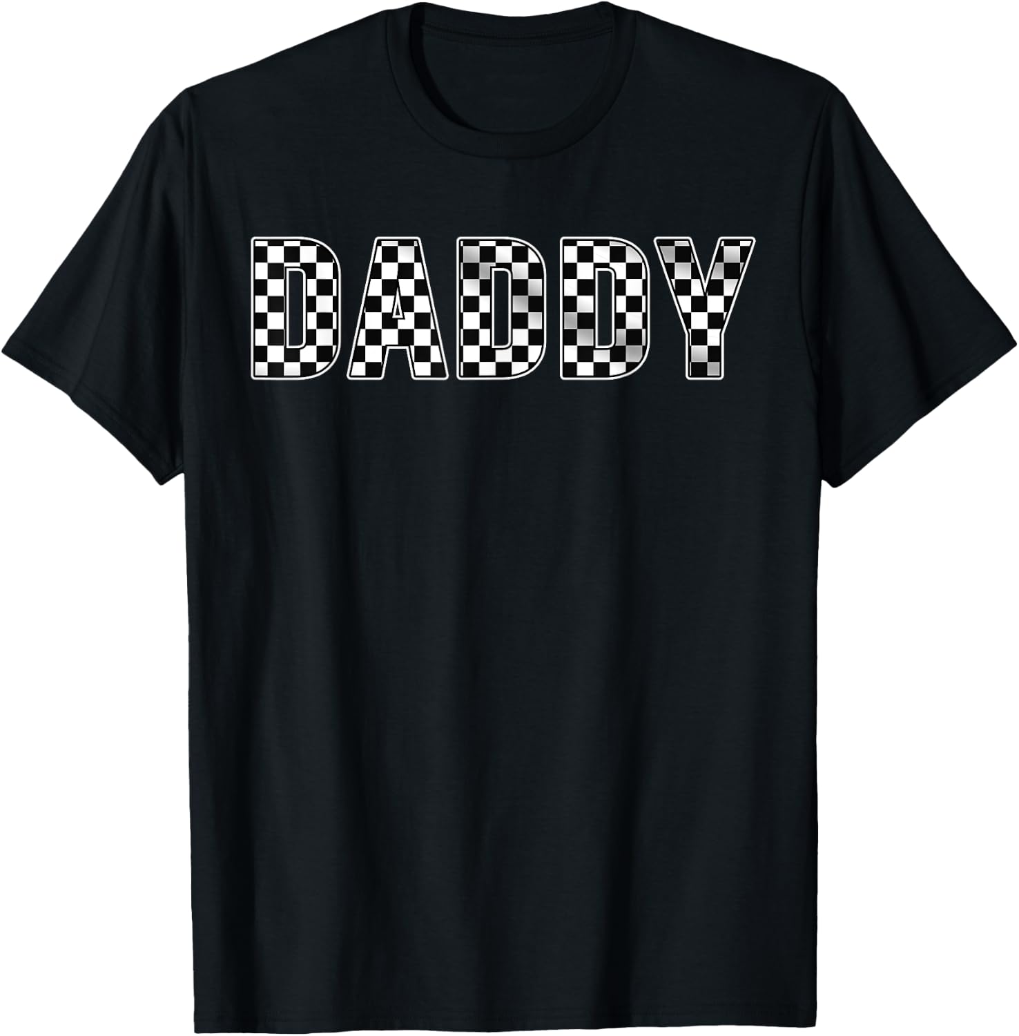Pit Crew Daddy Racing Car Family Matching Birthday Party T-Shirt - T-Shirt | Black