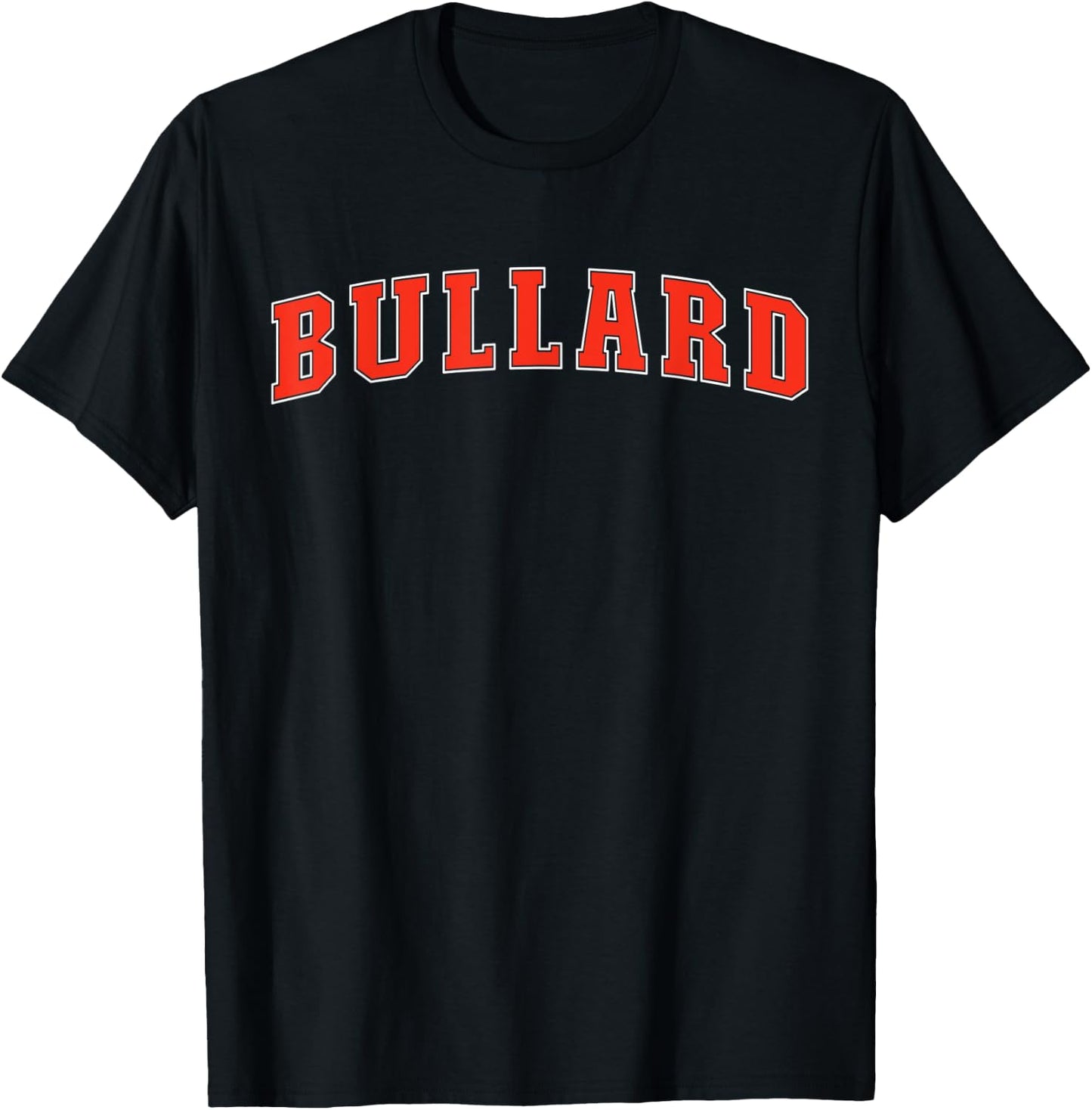 Bullard Texas TX College Style Red Text Bullard T-Shirt - T-Shirt | Black