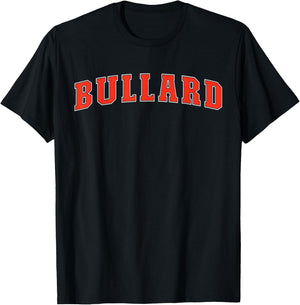 Bullard Texas TX College Style Red Text Bullard T-Shirt - T-Shirt | Black