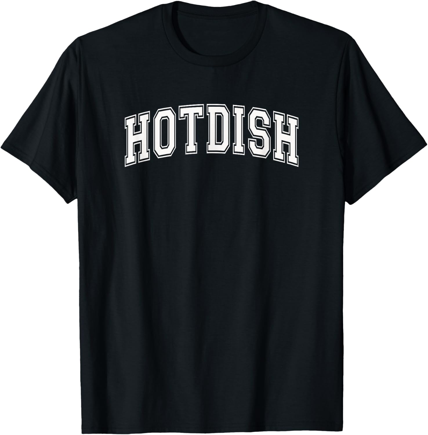 HOTDISH - Collegiate Sport Style T-Shirt - T-Shirt | Black
