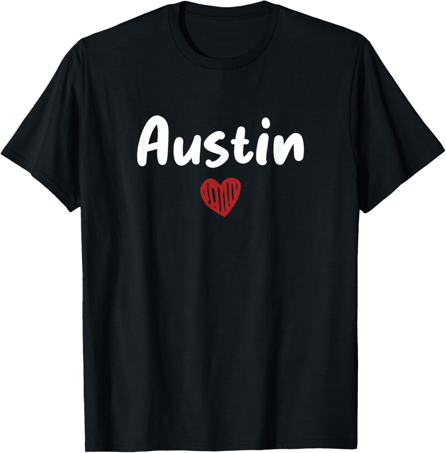 AUSTIN - I Love Austin - Throwback Design - Classic T-Shirt - T-Shirt | Black