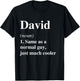 David Definition Name Cool Funny Personalized Birthday T-Shirt - T-Shirt | Black