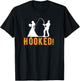 Funny Hooked Bride Groom New Marriage Fishing Lover Couples T-Shirt - T-Shirt | Black