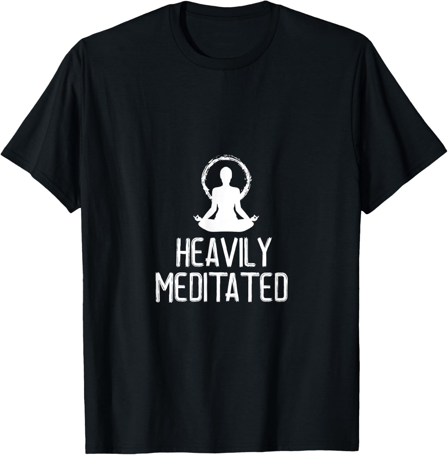 Heavily Meditated Yoga Namaste Meditation T-Shirt - T-Shirt | Black
