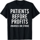 Patients Before Profits Nurses On Strike Minnesota T-Shirt - T-Shirt | Black