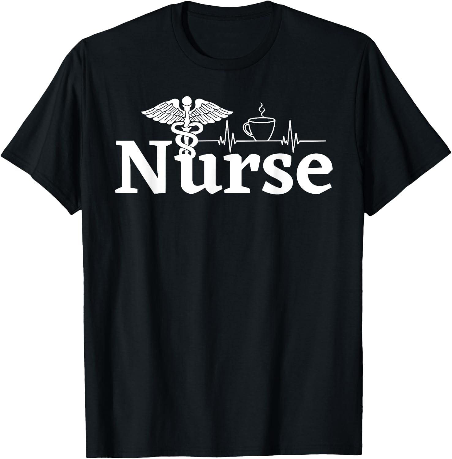 Nurse Women Work Rn Caduceus Symbol Nurse Week 2023 Her T-Shirt - T-Shirt | Black