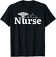 Nurse Women Work Rn Caduceus Symbol Nurse Week 2023 Her T-Shirt - T-Shirt | Black