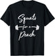 Funny Squats For A Peach Funny Exercise Saying Workout Gear T-Shirt - T-Shirt | Black