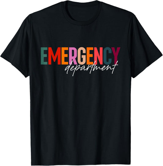 Emergency Department Emergency Room Healthcare Nursing Nurse T-Shirt - T-Shirt | Black