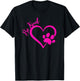 Be Kind Heart Paw Print Dog Love Men Women T-Shirt - T-Shirt | Black