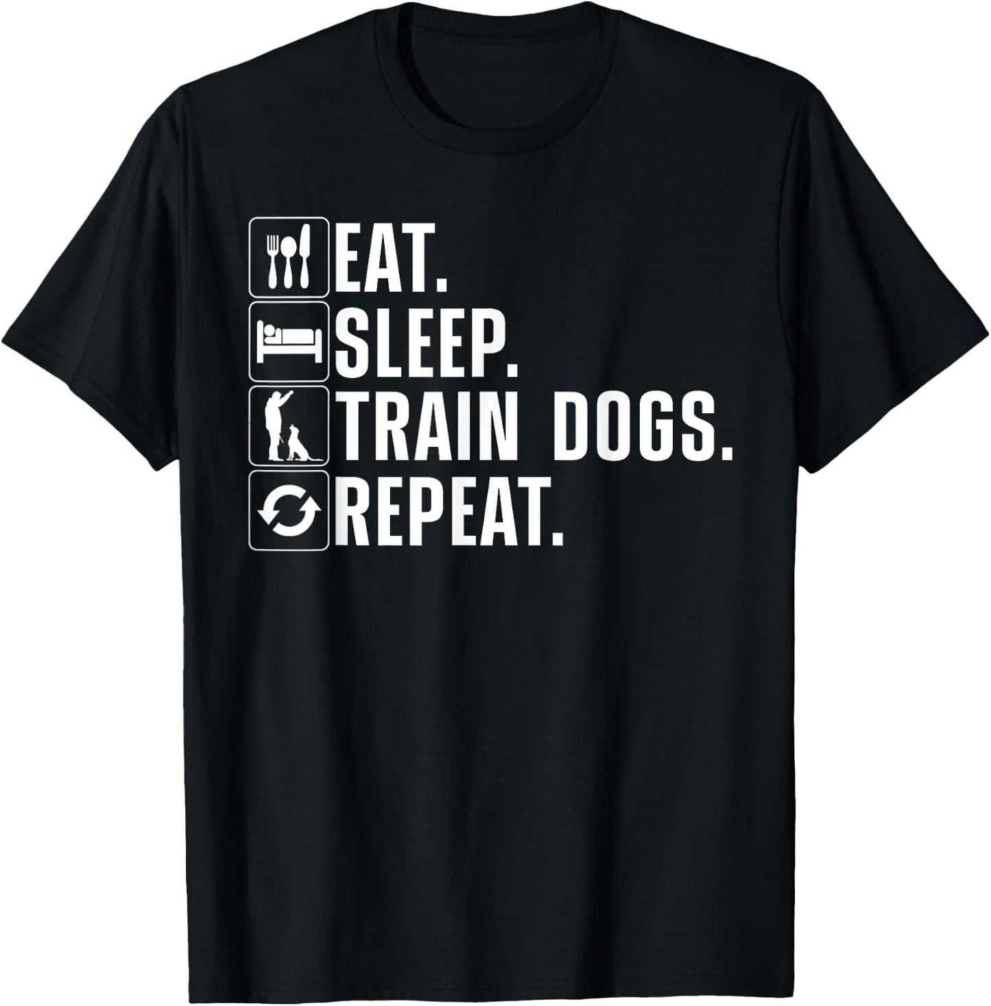 Funny Dog Trainer Design Women Dog Training Lovers T-Shirt - T-Shirt | Black
