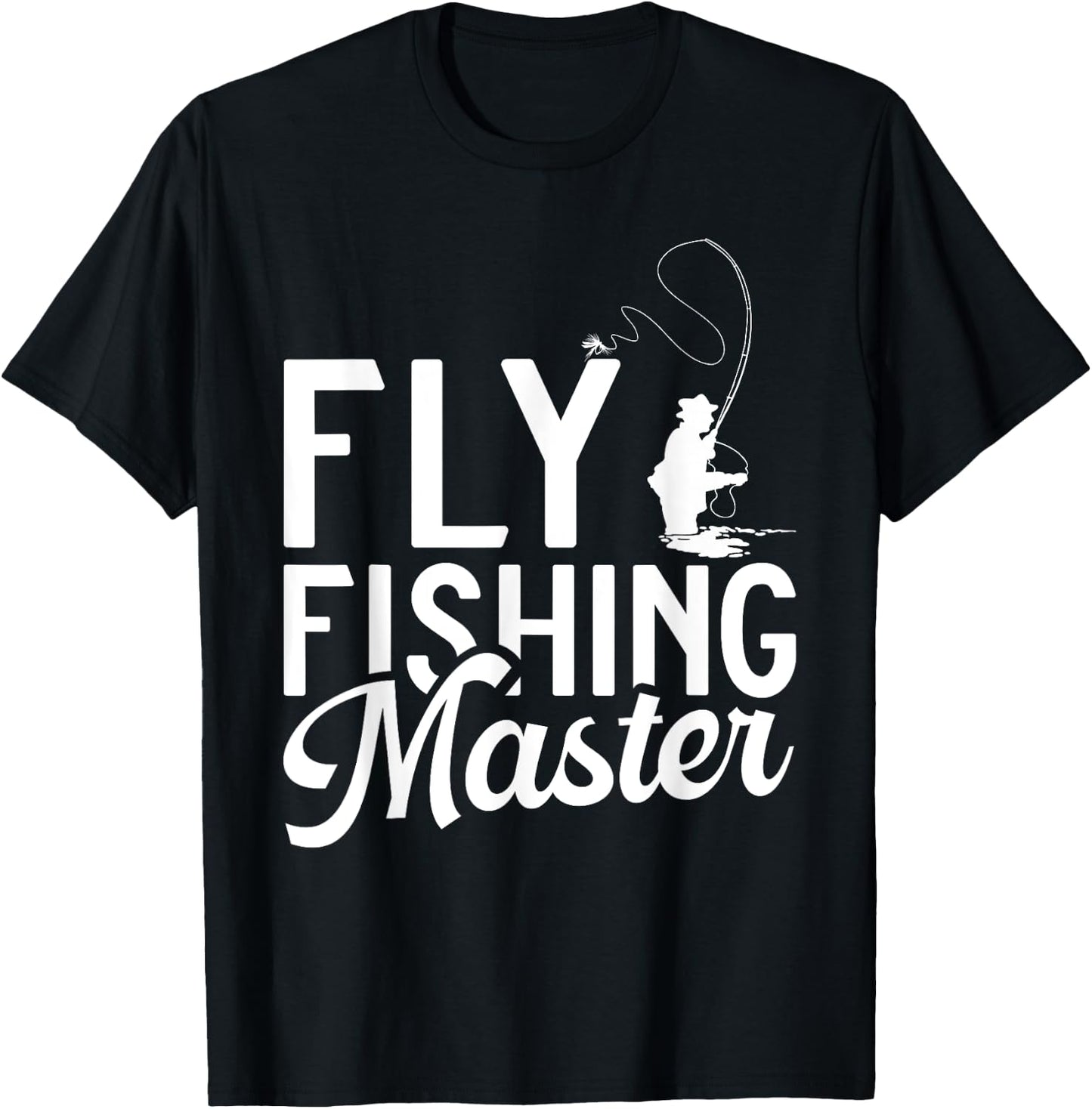 Fly Fishing Master Fly Fishing T-Shirt - T-Shirt | Black