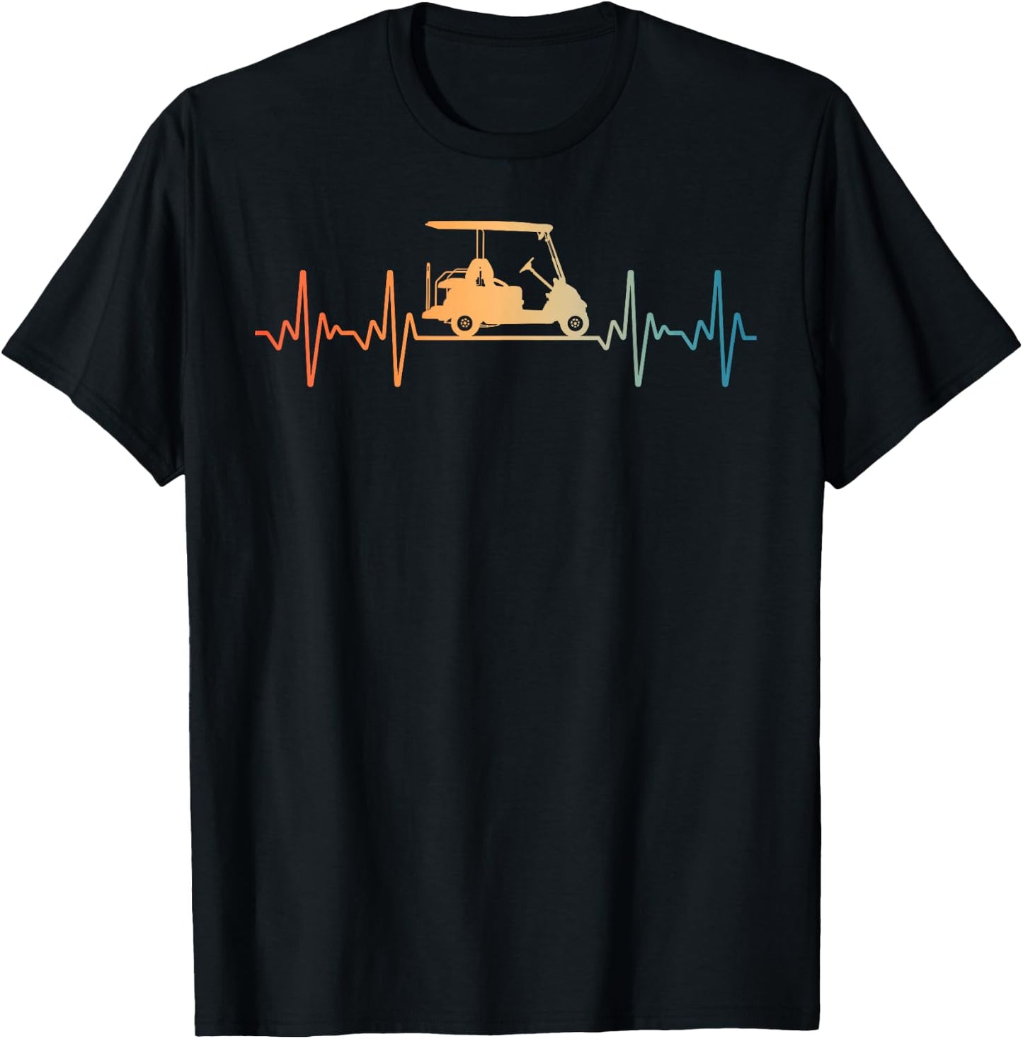 Cool Golf Cart Art Women Golfer Golf Lover & Players T-Shirt - T-Shirt | Black