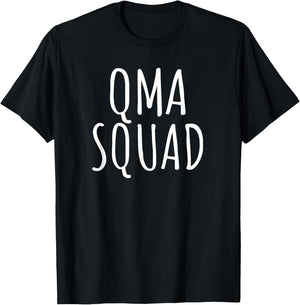 QMA Gifts Funny Qualified Medication Aide Graduation Job T-Shirt - T-Shirt | Black