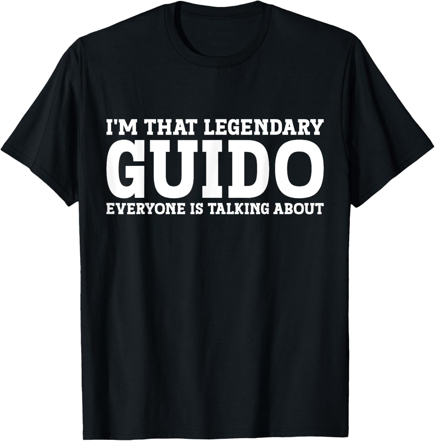 Guido Surname Funny Team Family Last Name Guido T-Shirt - T-Shirt | Black