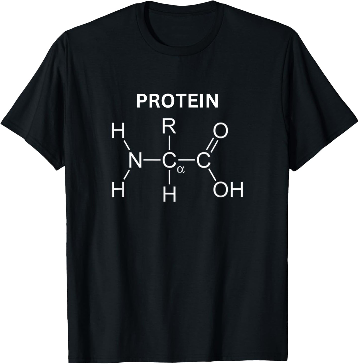 Protein Molecule - Gym & Chemistry Bodybuilding & Science T-Shirt - T-Shirt | Black