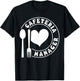 Cafeteria Manager Heart T-Shirt - T-Shirt | Black
