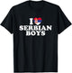 I Love Serbian Boys T-Shirt - T-Shirt | Black