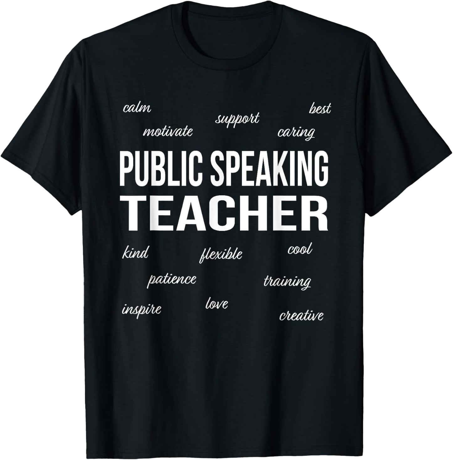 Public Speaking Teacher Appreciation Funny Gift Women T-Shirt - T-Shirt | Black